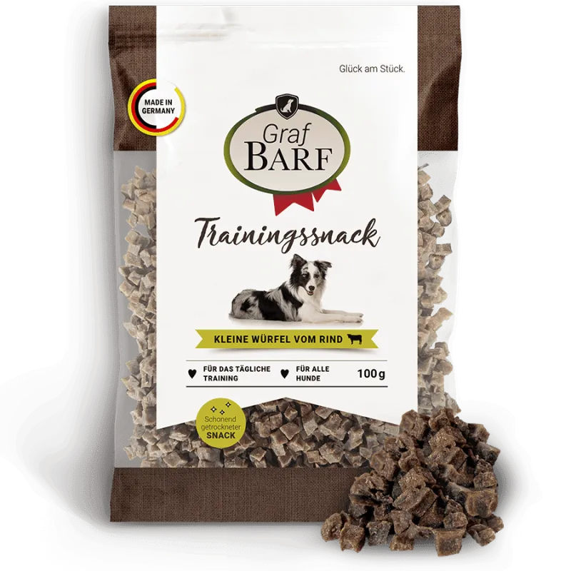 Trainingssnack kleine Würfel Rind 100g